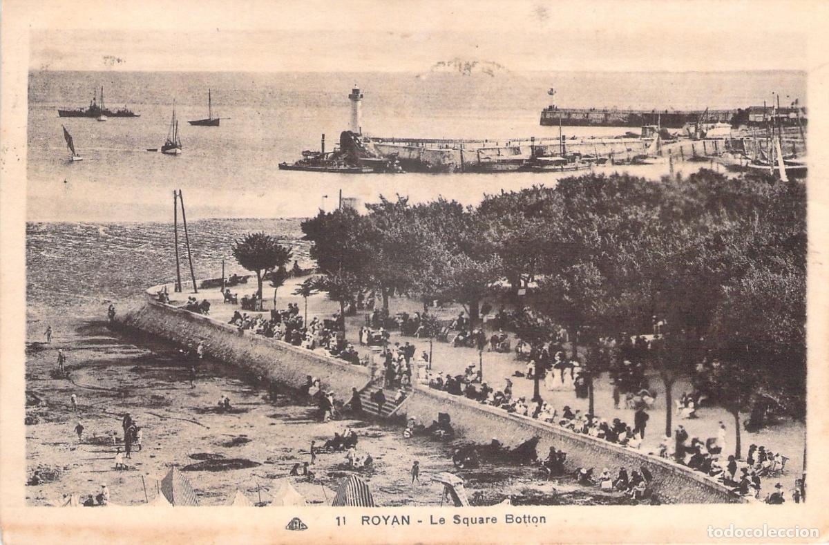 Postkarten: Postal de Royan, Francia - Escena de Le Square Botton