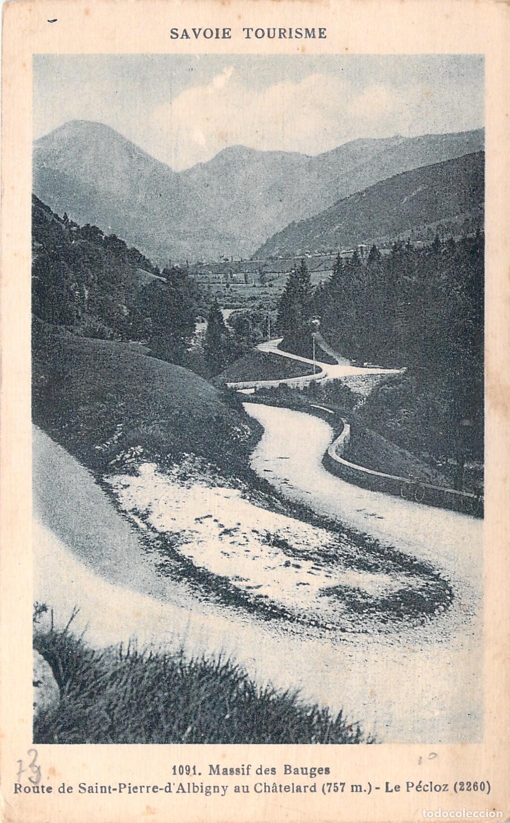 Postkarten: Postal de carretera en Massif des Bauges Saint-Pierre-d'Albigny Savoie