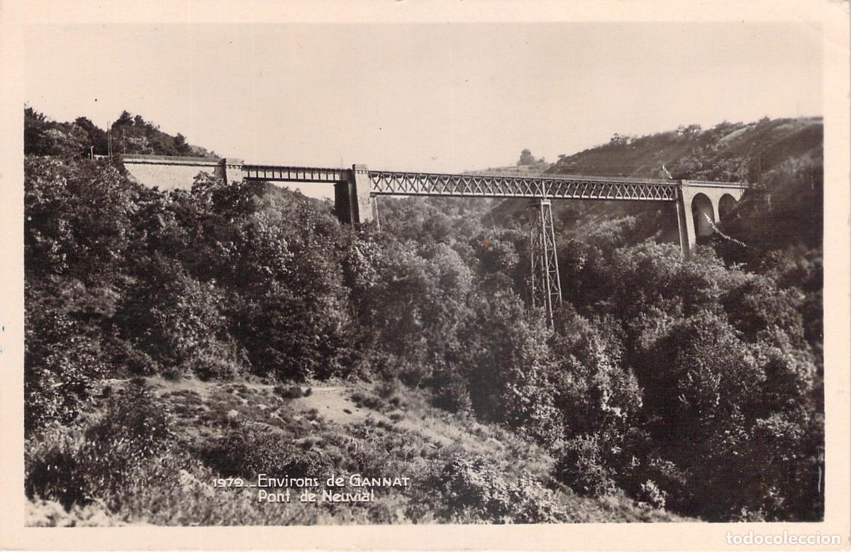 Postkarten: Postal de Gannat, Viaducto de Neuvial en Francia
