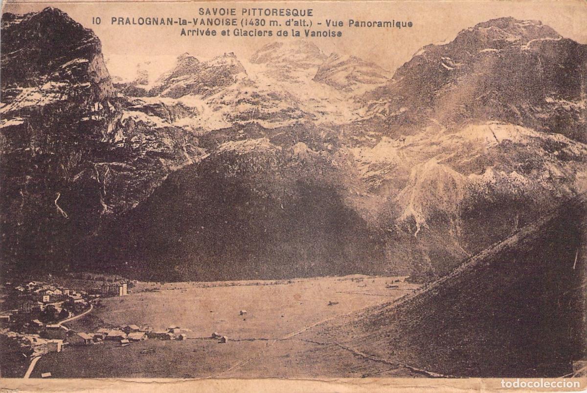 Postales: Postal de Pralognan-la-Vanoise y Glaciares de Vanoise, Saboya