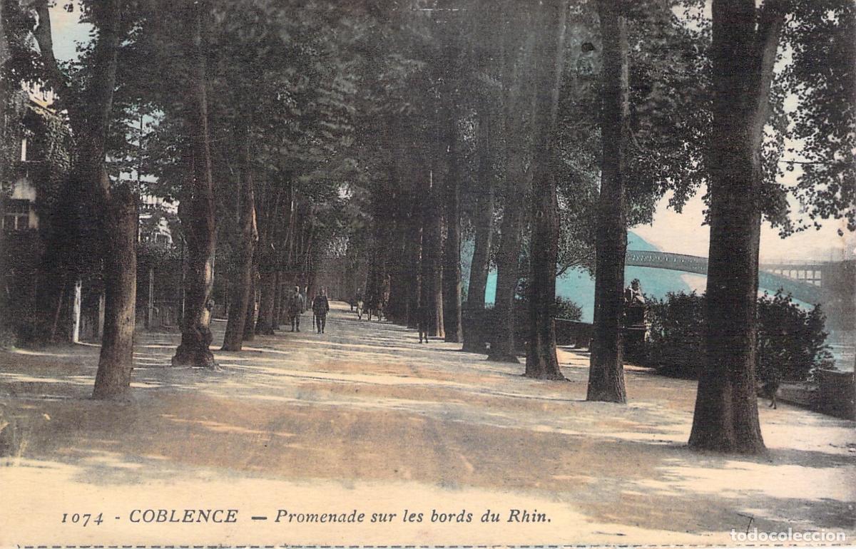 Postales: Postal de Coblenza Paseo a orillas del Rin