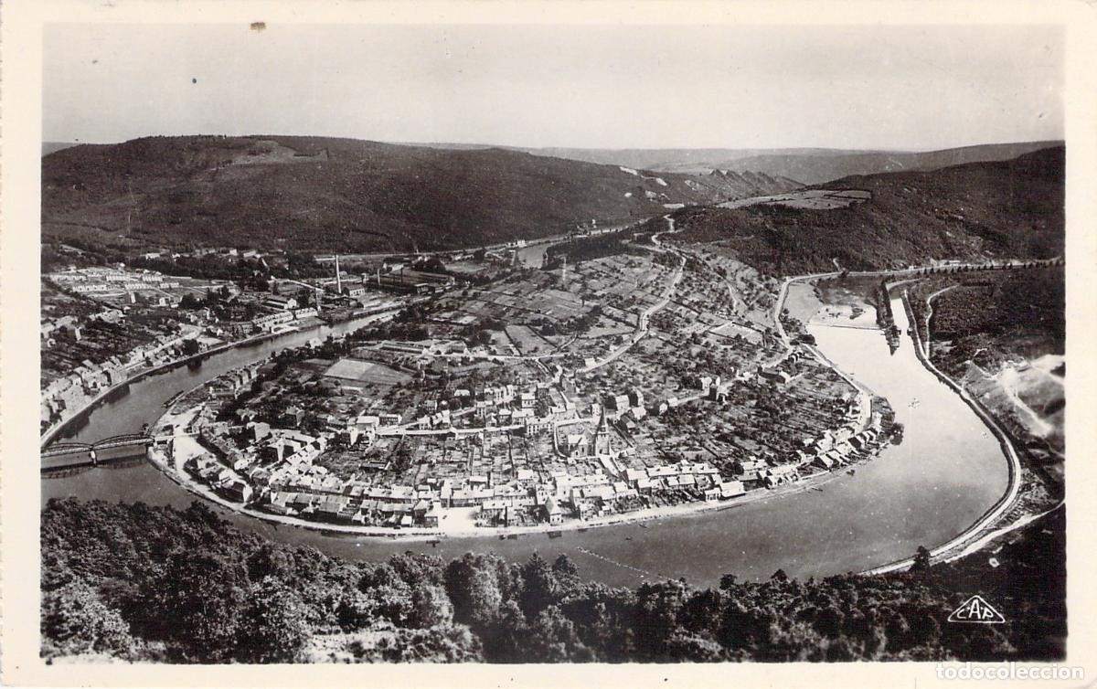 Postales: Postal de Montherm&eacute; y el r&iacute;o Mosa en Francia