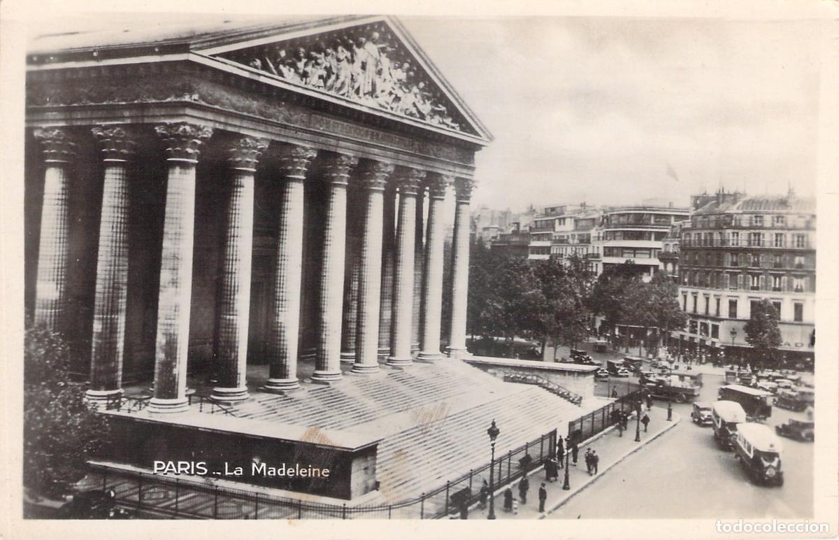 Postales: Postal de la Iglesia de La Madeleine en Par&iacute;s