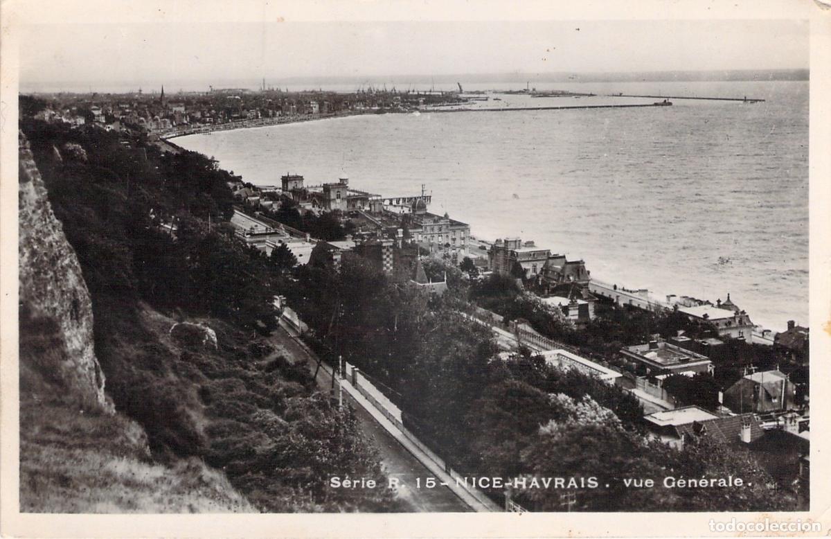 Postales: Postal de Sainte-Adresse, Le Havre, vista general de la costa francesa