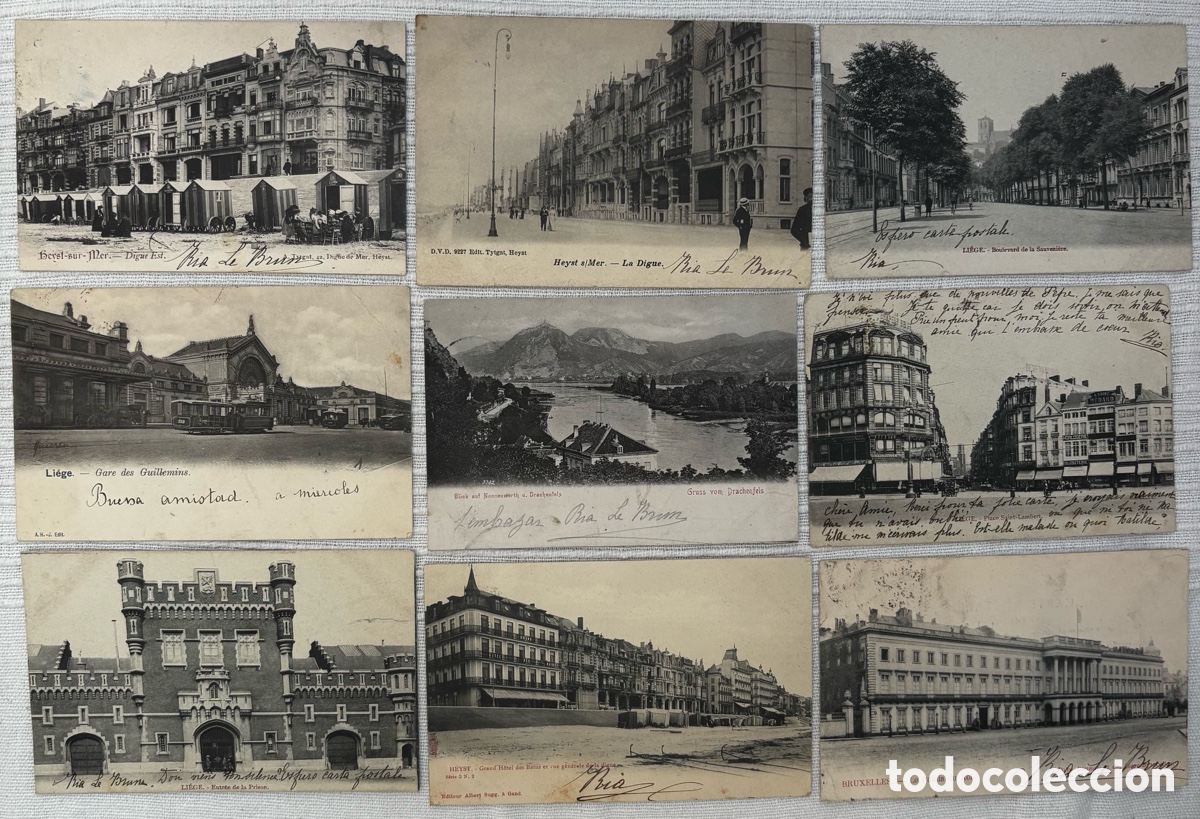 Postales: Lote Num5 de 9 POSTALES Europeas C.1900
