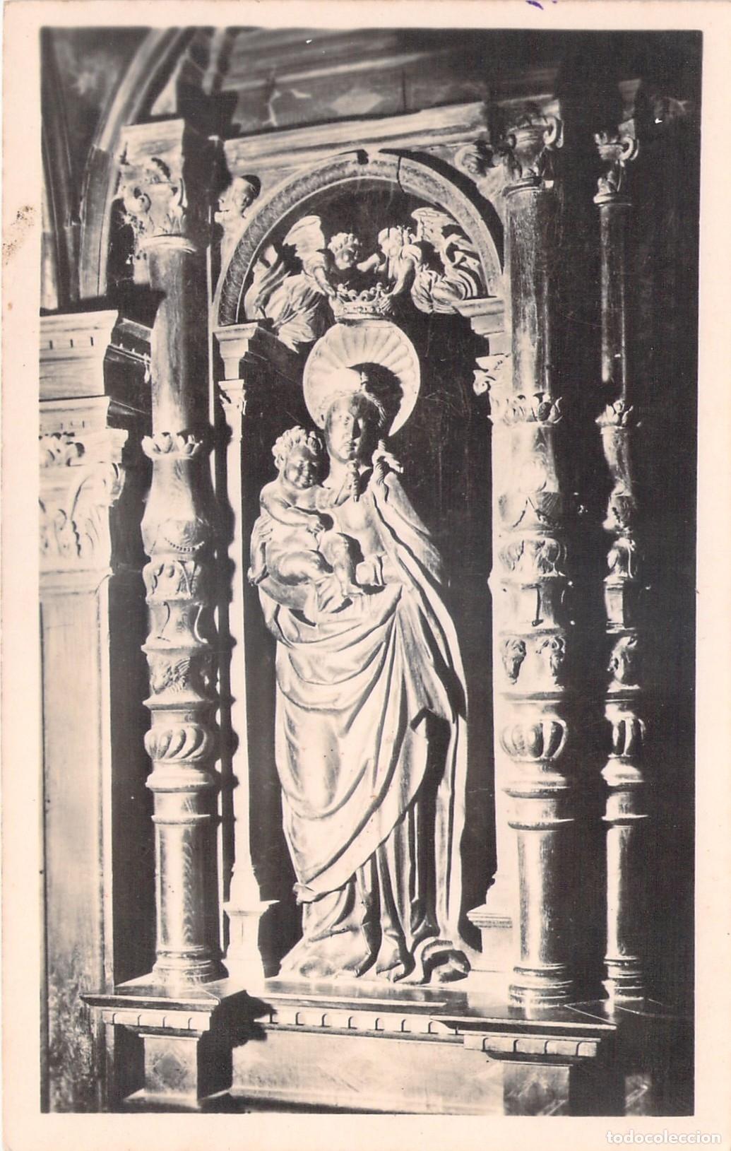 Postales: Postal de estatua de la Virgen y el Ni&ntilde;o en Saint-Bertrand-de-Comminges