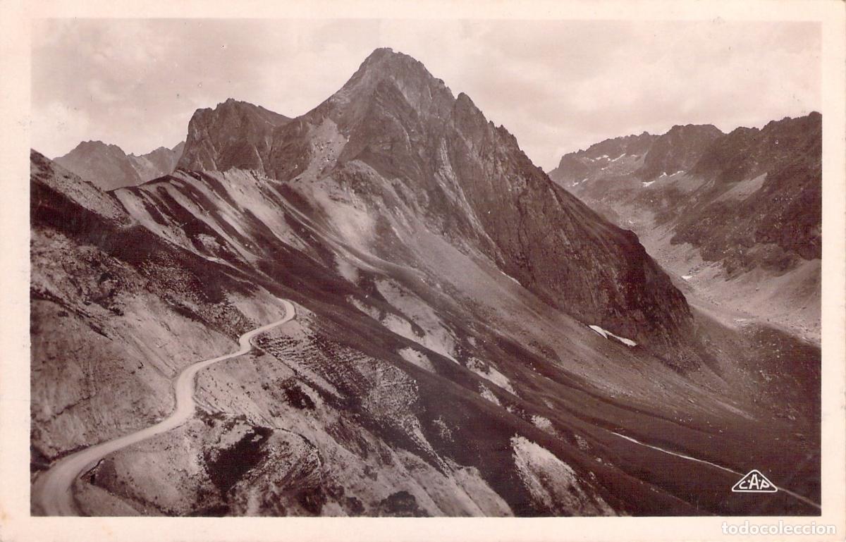 Postales: Postal del Col du Tourmalet hacia Bar&egrave;ges, Pirineos Franceses
