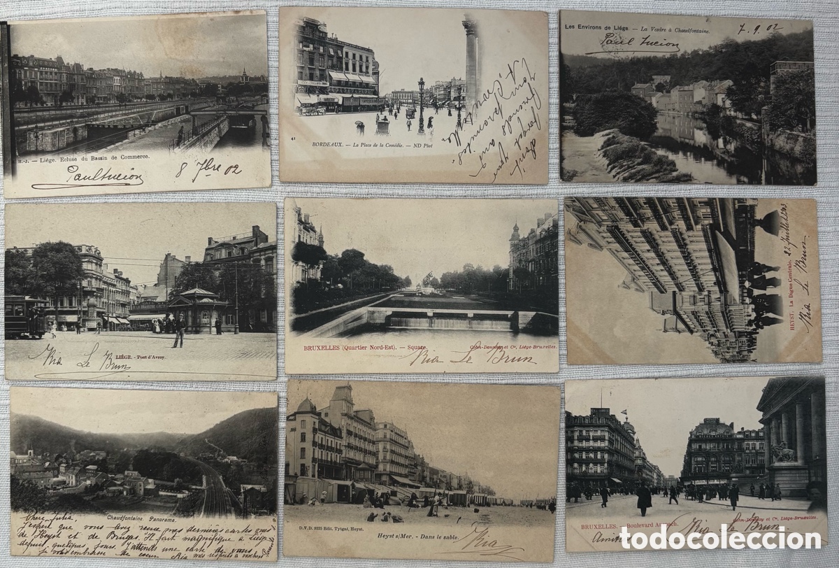 Postales: Lote 9 POSTALES Francesas C.1900