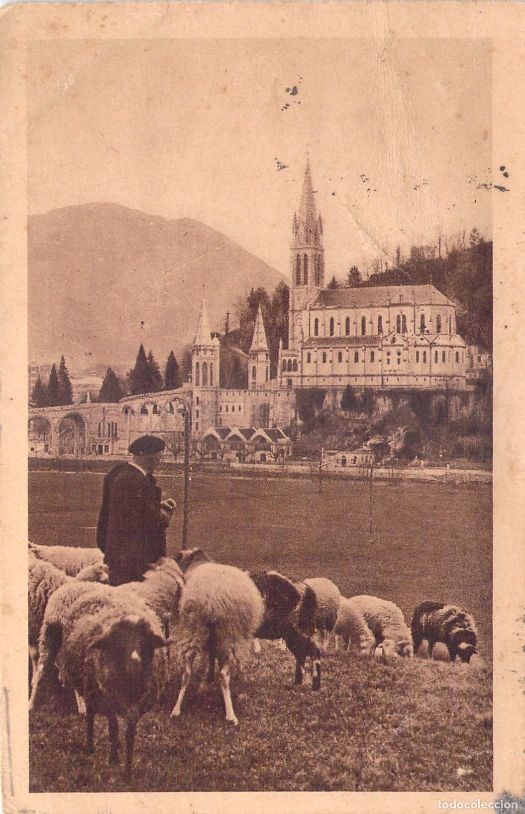 Cartoline: Postal de la Bas&iacute;lica en Lourdes Francia