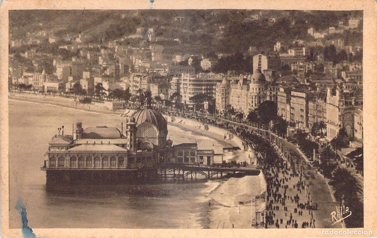Postales: Postal de Niza, Casino de la Jet&eacute;e y Promenade des Anglais