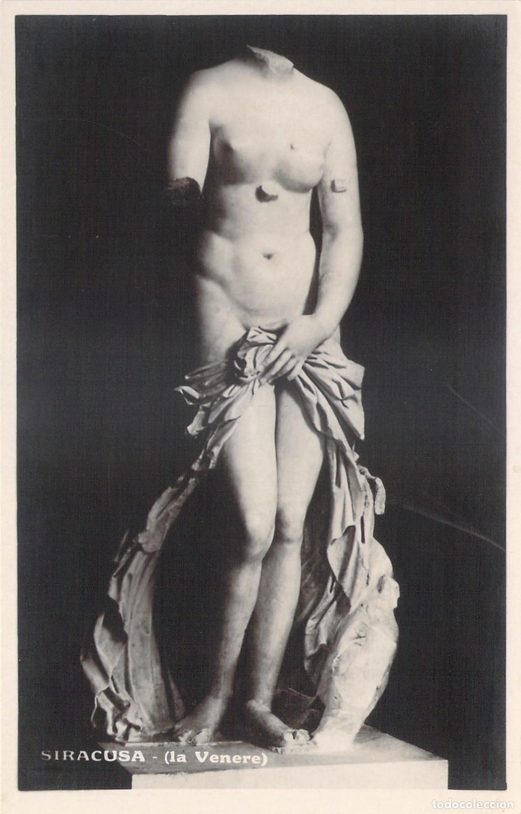 Postales: Postal de la Estatua de la Venus en Siracusa