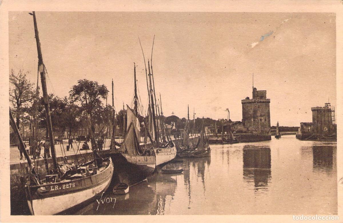 Postales: Postal de La Rochelle Puerto de Descarga Francia
