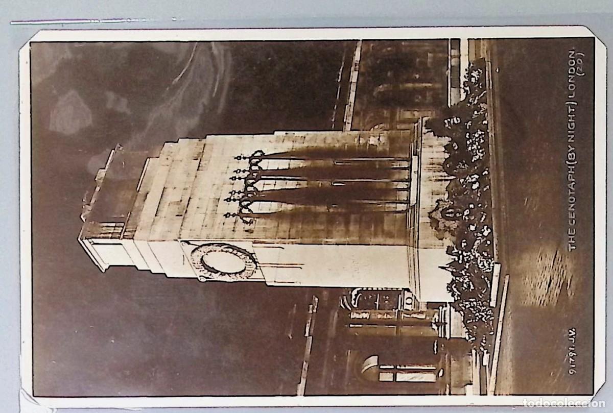 Postcards: LONDRES (REINO UNIDO). THE CENOTAPH &ndash; WHITEHALL, VISTA NOCTURNA.Tarjeta postal fotogr&aacute;fica