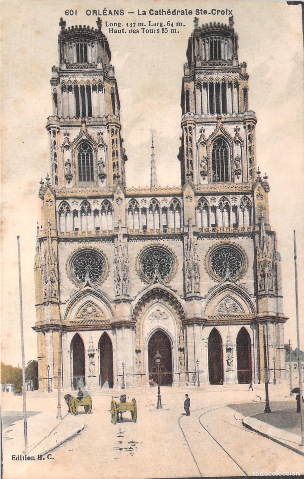 Postales: Postal de la Catedral de la Santa Cruz en Orleans