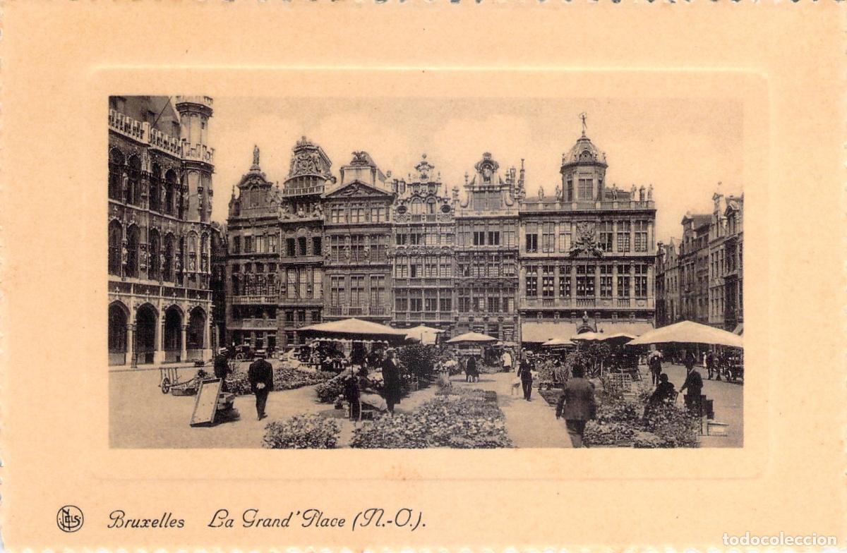 Postcards: Postal de La Grand-Place en Bruselas, B&eacute;lgica