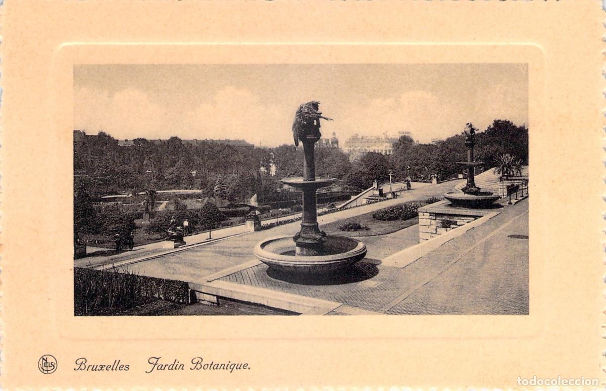 Postcards: Postal de Bruselas, Jard&iacute;n Bot&aacute;nico con fuentes