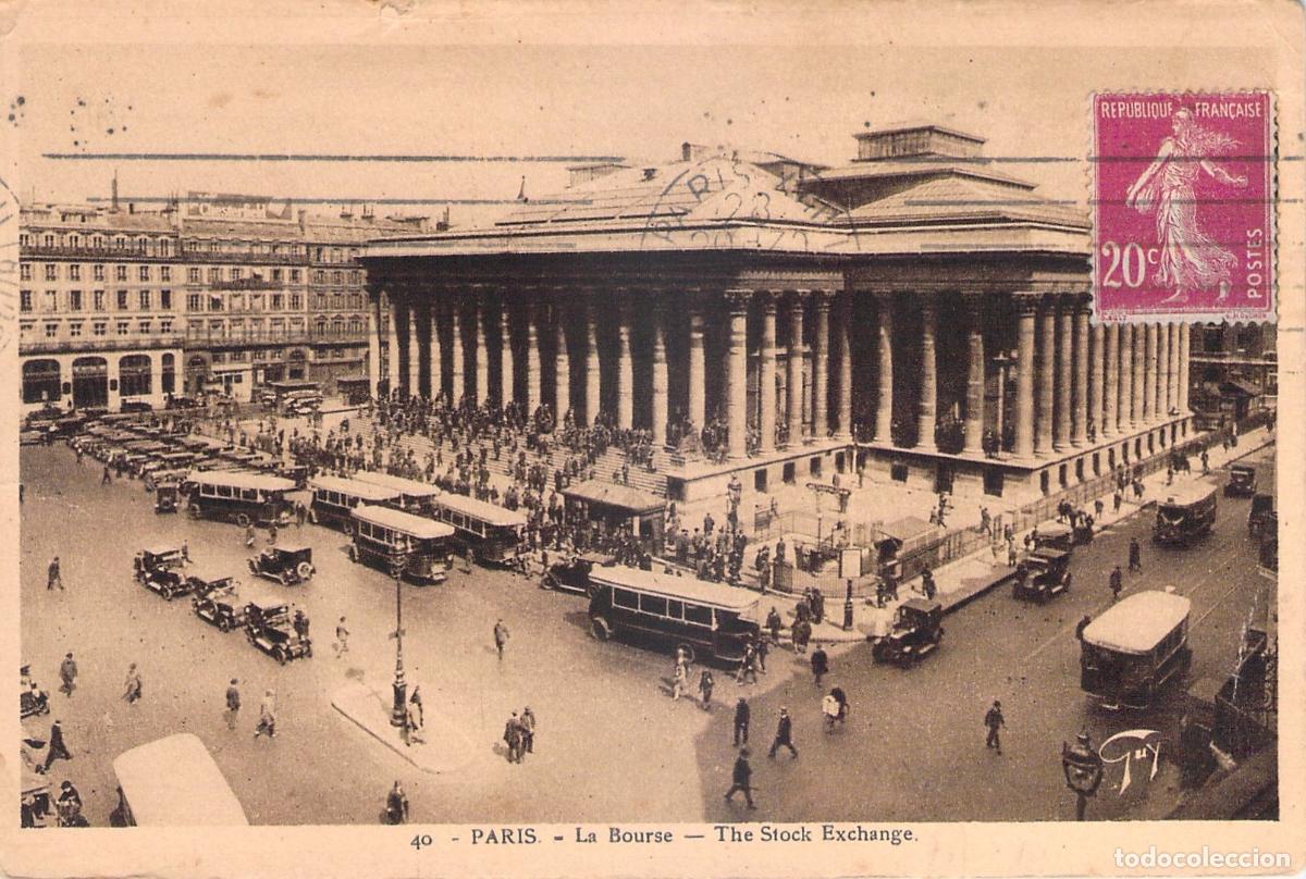 Postales: Postal de Paris La Bourse Palacio de la Bolsa de Valores