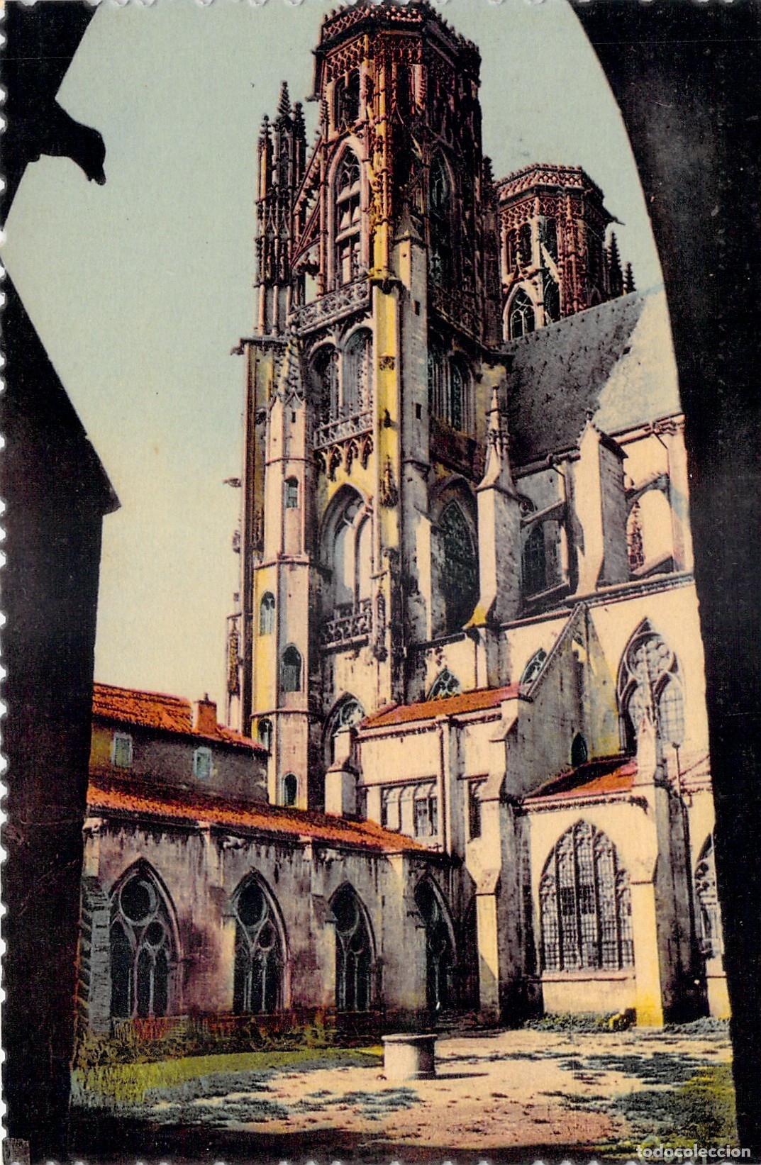 Postais: Postal de la Catedral de Toul vista desde el claustro en Francia