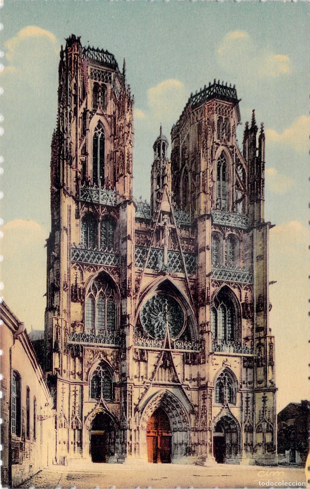 Postais: Postal de la Catedral de Saint-Etienne en Toul, Francia
