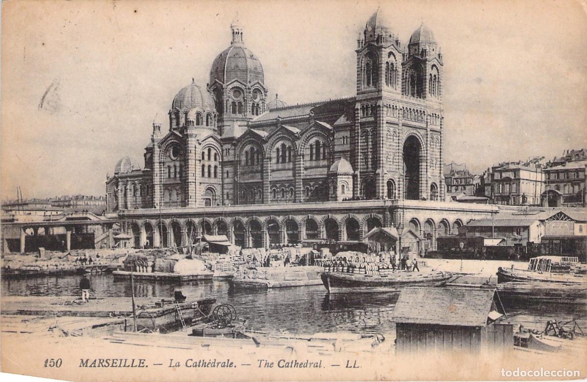 Postais: Postal de la Catedral de Marsella en Francia
