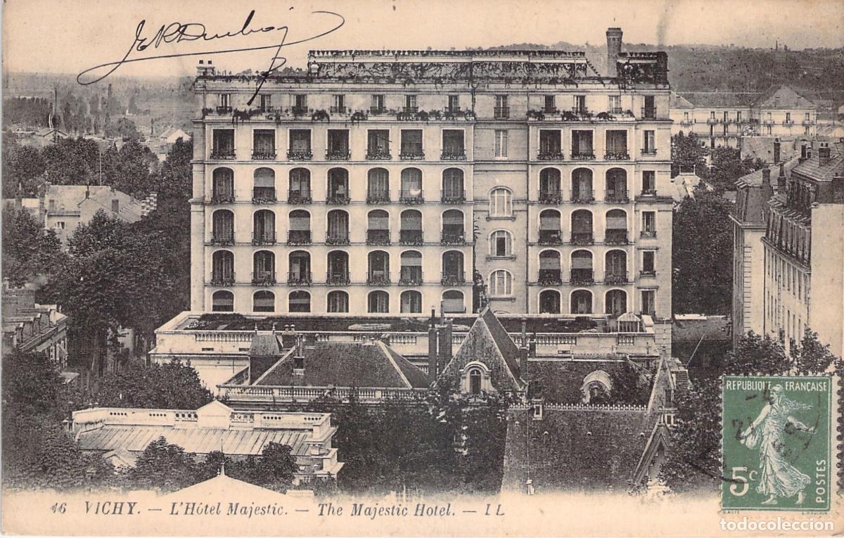 Postais: Postal de L'H&ocirc;tel Majestic en Vichy, Francia