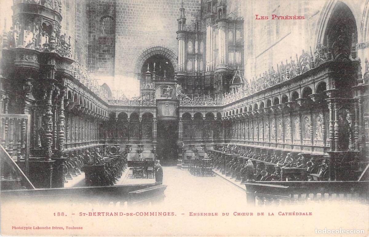 Postais: Postal de la Catedral de Saint-Bertrand-de-Comminges, Francia