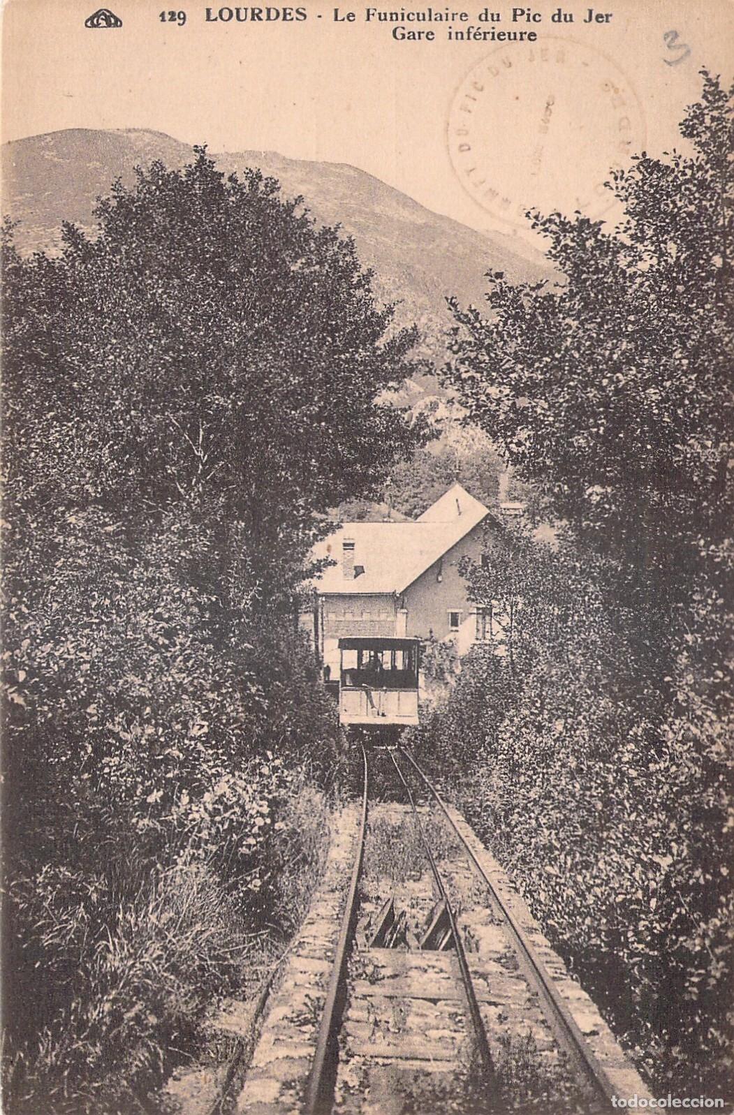 Cartoline: Postal de Lourdes con Funicular del Pic du Jer
