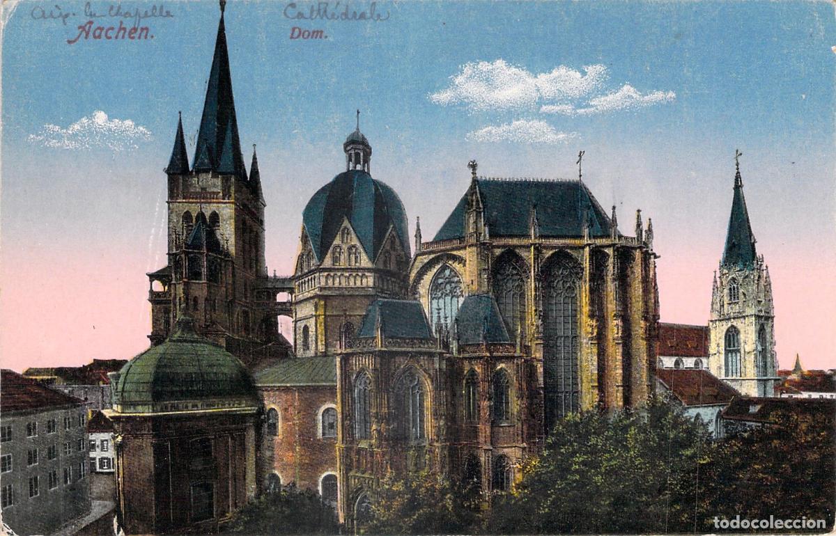 Cartoline: Postal de la Catedral de Aquisgr&aacute;n, Alemania