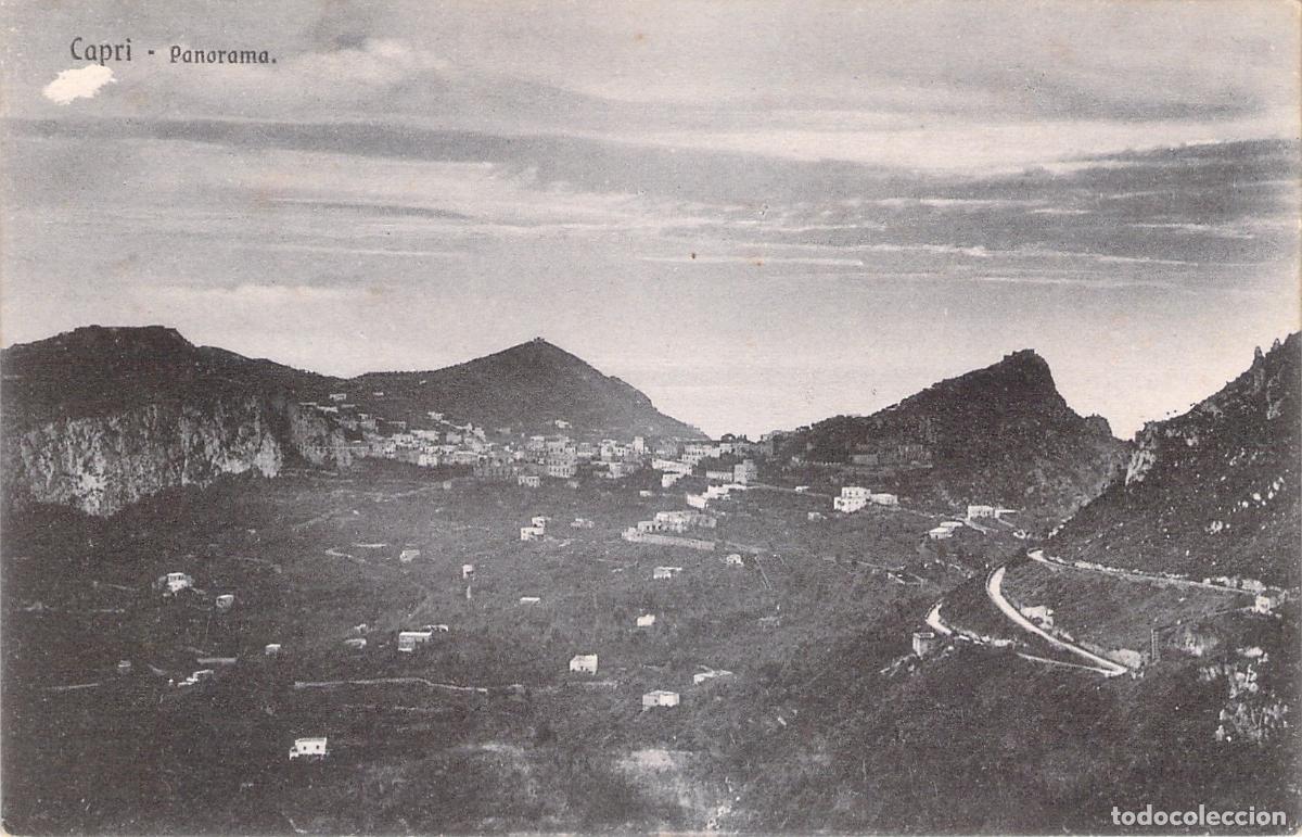 Cartoline: Postal de Italia, Vista panor&aacute;mica de Capri