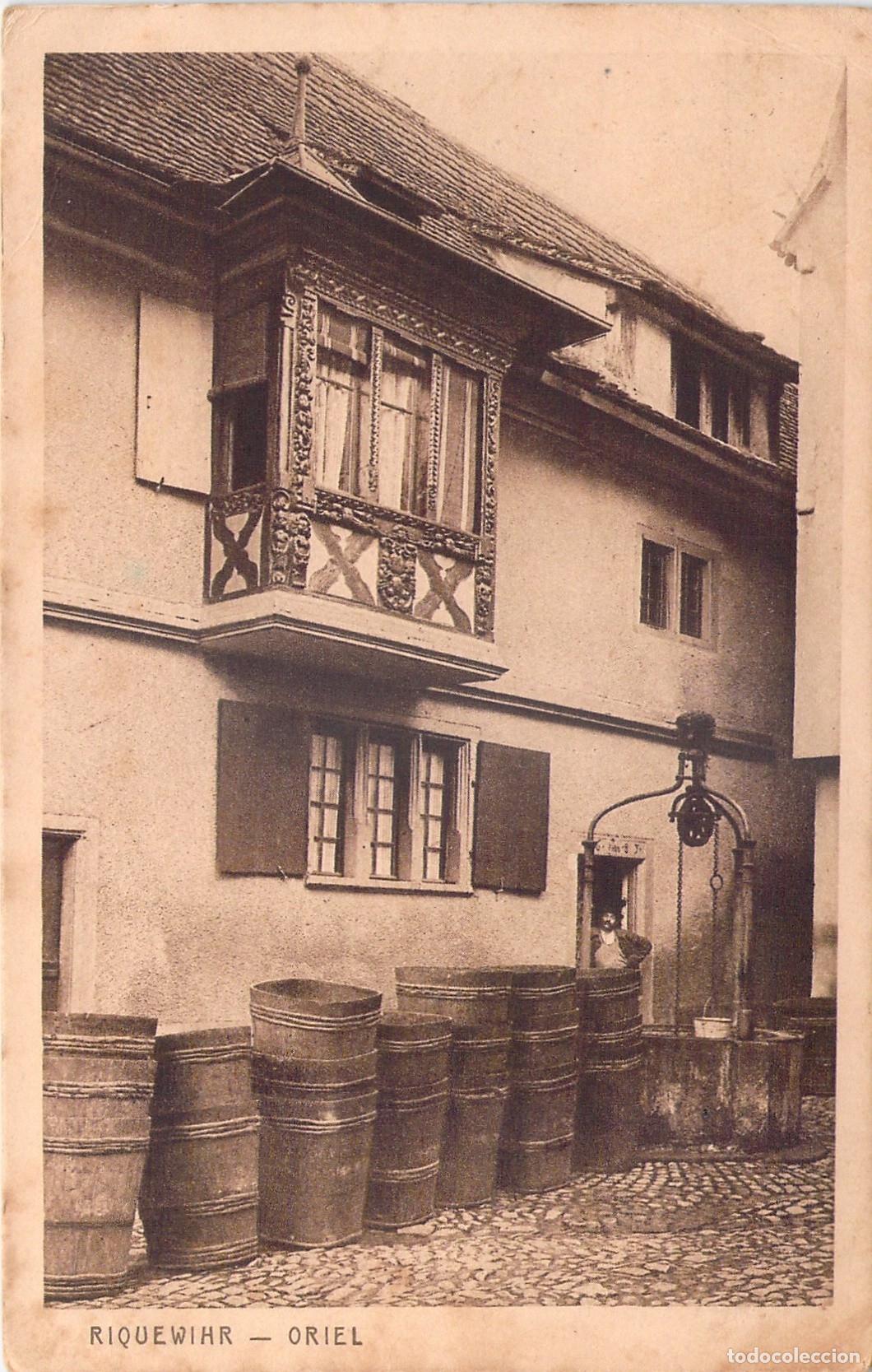 Postais: Postal de Riquewihr Francia Arquitectura Oriel