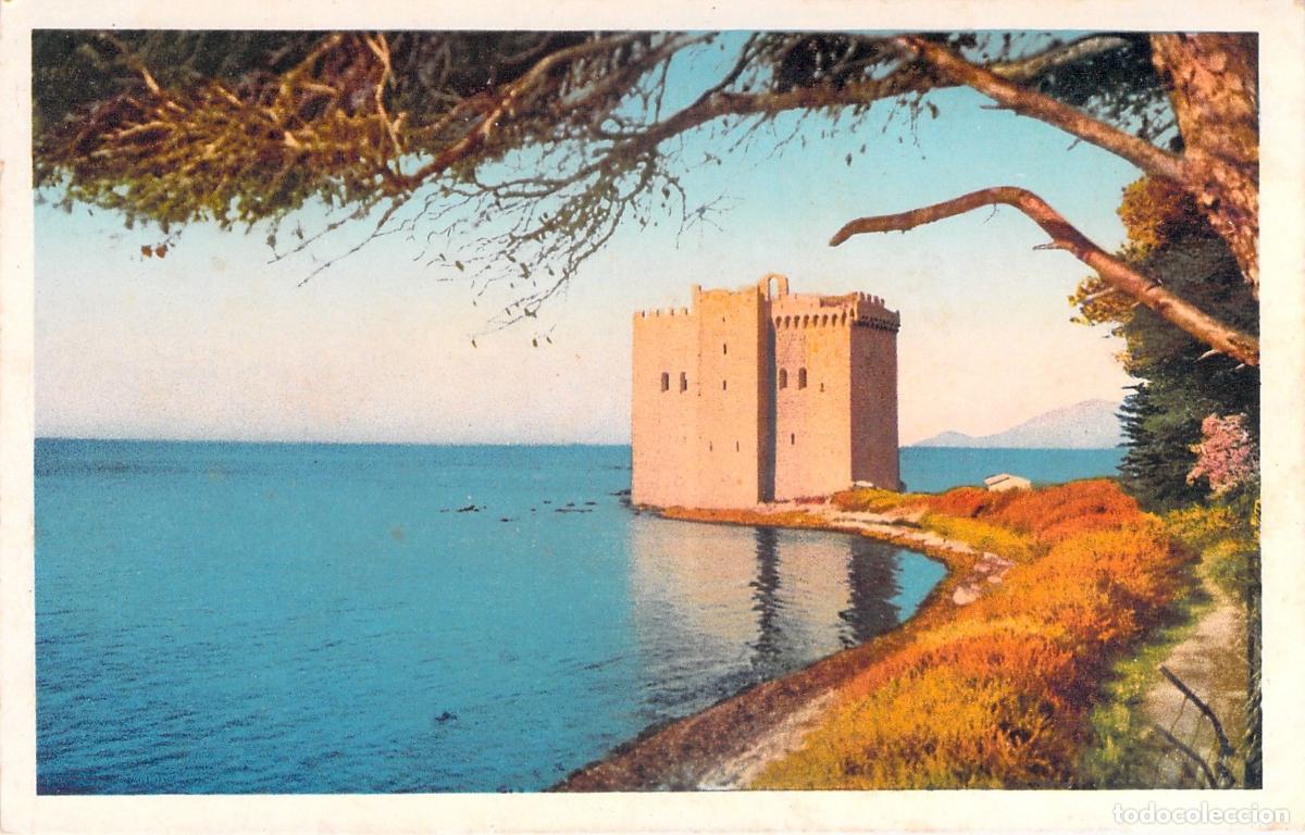 Postais: Postal del Monasterio Fortificado en la Isla de Saint-Honorat, Francia