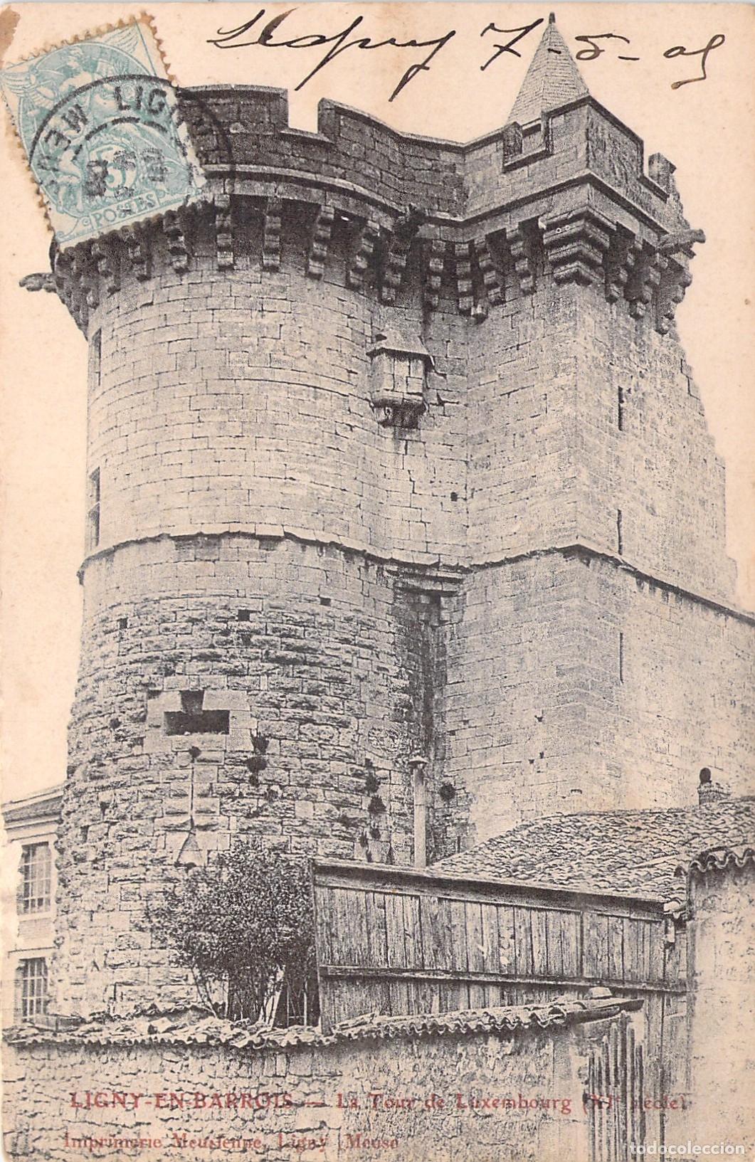 Postais: Postal de la Torre de Luxemburgo en Ligny-en-Barrois, Francia