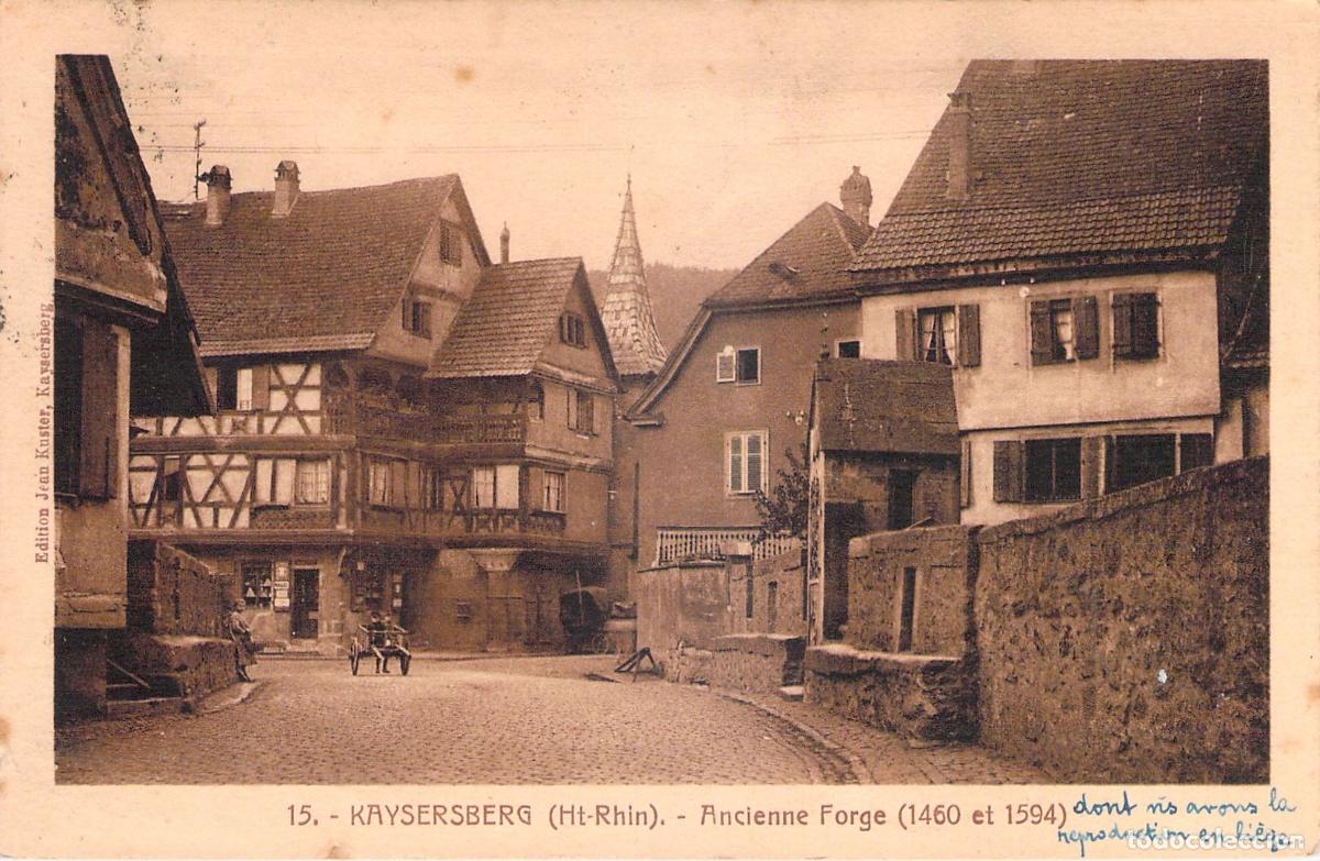 Postais: Postal de la antigua forja en Kaysersberg, Alsacia