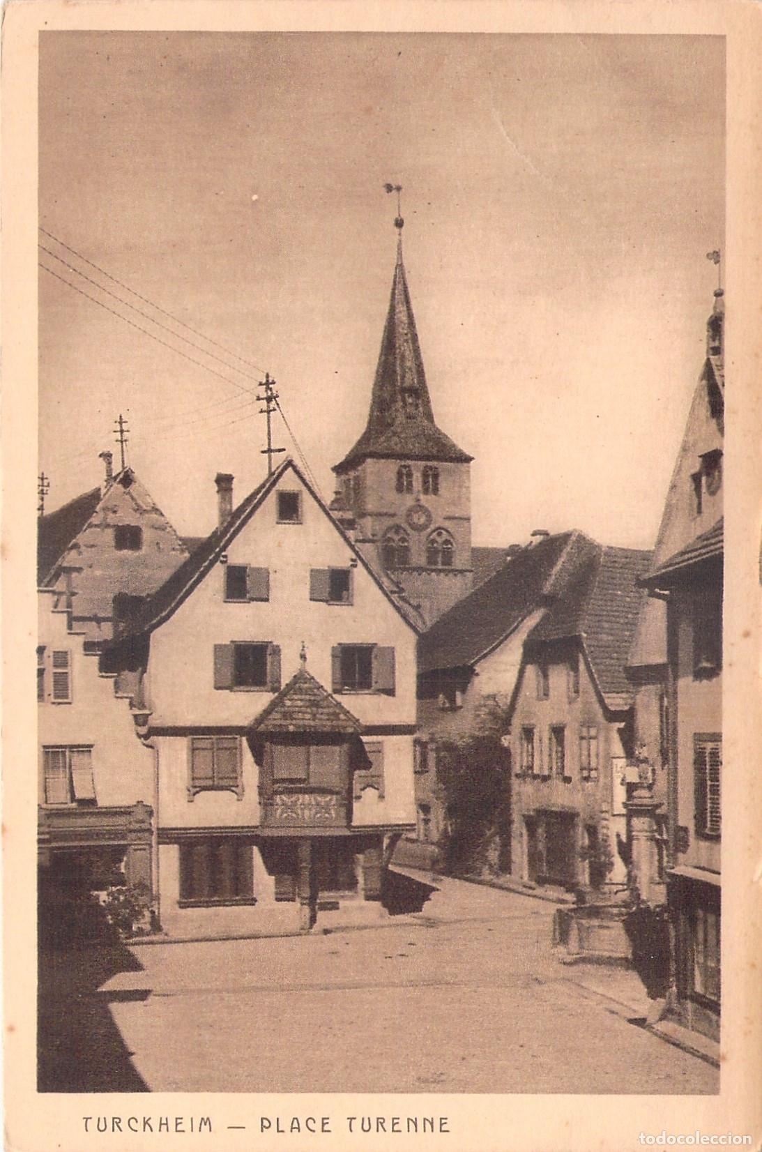 Cartoline: Postal de Place Turenne en Turckheim, Alsacia, Francia