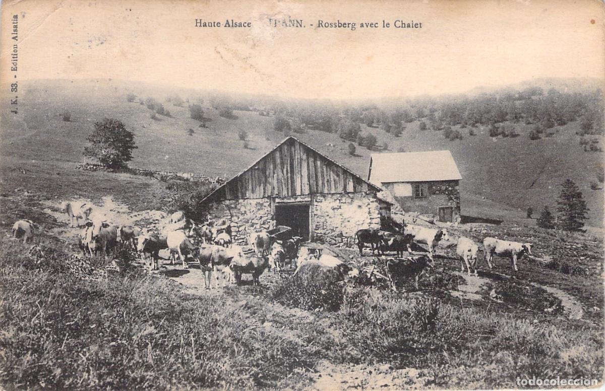 Postais: Postal de Rossberg con chalet en Alsacia, Francia