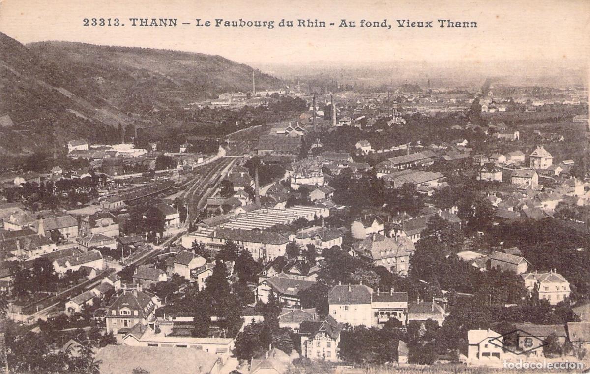 Postales: Postal de Thann y el barrio de Faubourg du Rhin en Francia