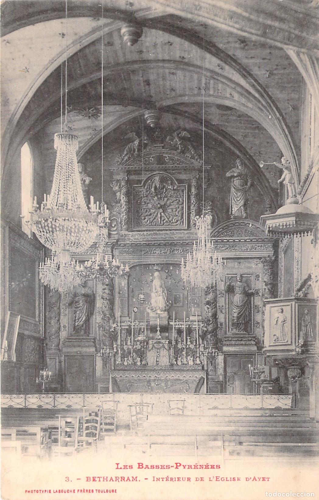 Postales: Postal de la iglesia de Aiet en Betharram - Foto 1