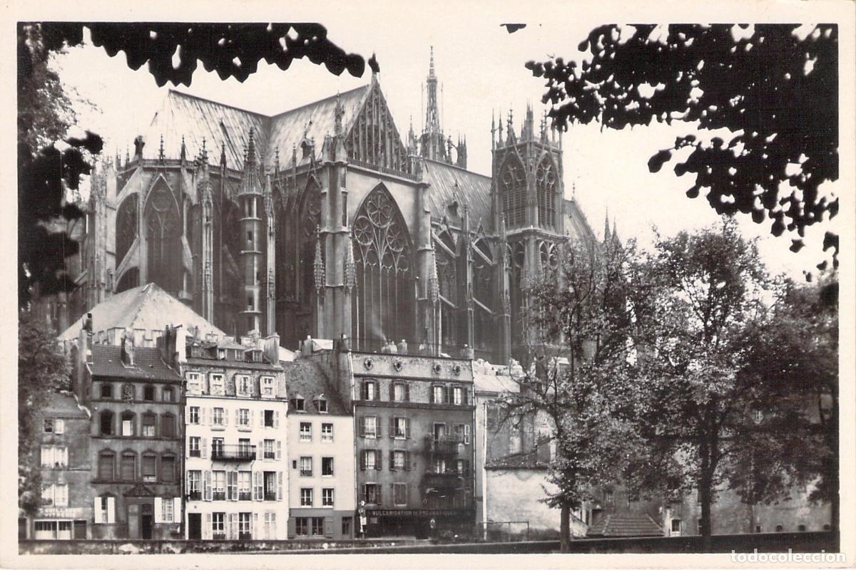 Postales: Postal de la Catedral de Metz en Francia