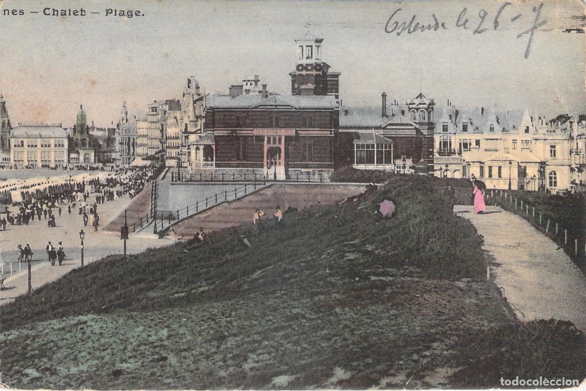 Postales: Postal de Ostende Chalet-Plage B&eacute;lgica
