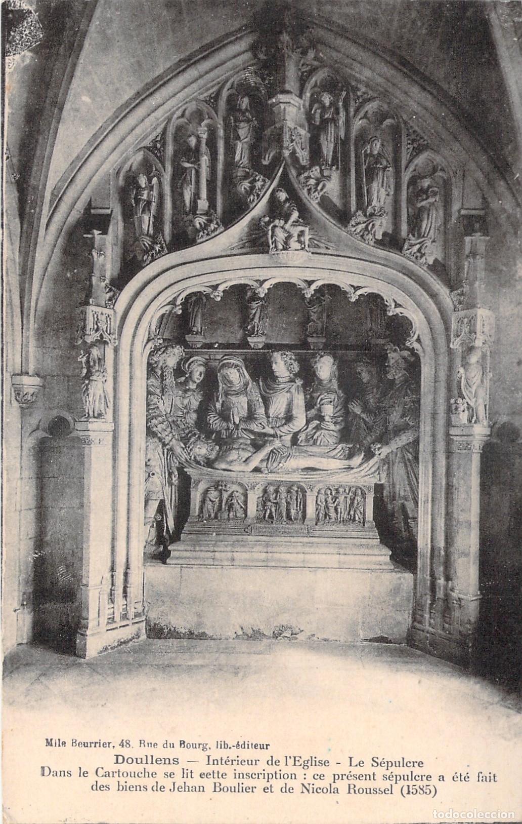 Cartes Postales: Postal de Doullens Interior de la Iglesia el Sepulcro