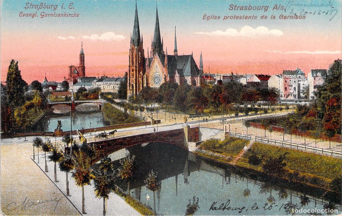 Cartoline: Postal de la Iglesia de la Guarnici&oacute;n en Estrasburgo