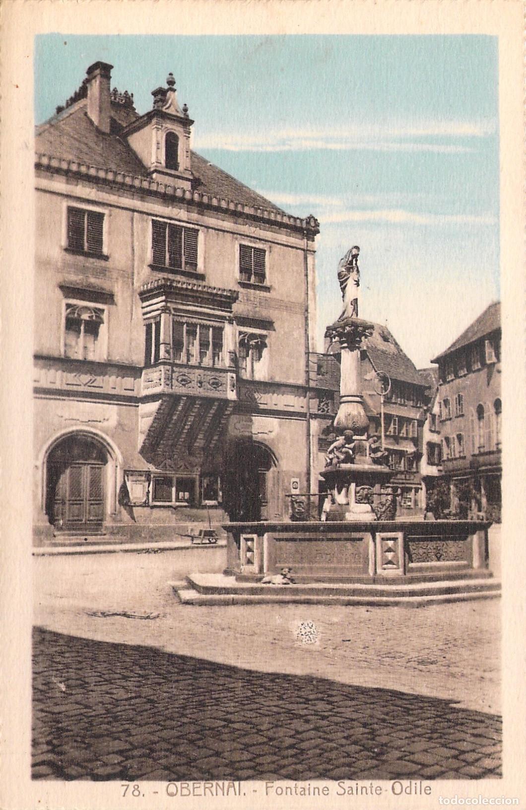 Cartes Postales: Postal de la Fuente de Santa Odilia en Obernai, Alsacia, Francia