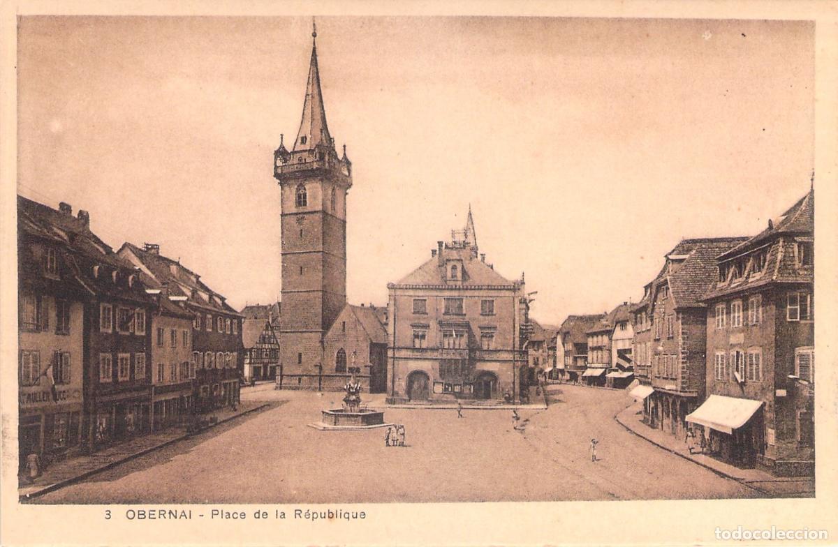 Cartes Postales: Postal de la Place de la R&eacute;publique en Obernai, Francia