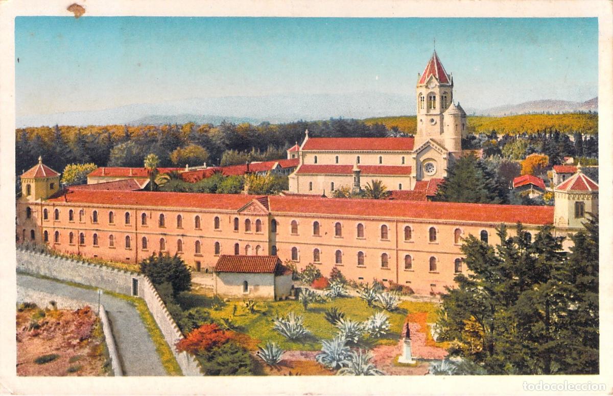 Cartes Postales: Postal de la Abad&iacute;a de L&eacute;rins en la Isla Saint-Honorat, Francia