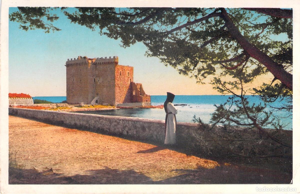 Postales: Postal de la Isla de Saint-Honorat y su Monasterio Fortificado