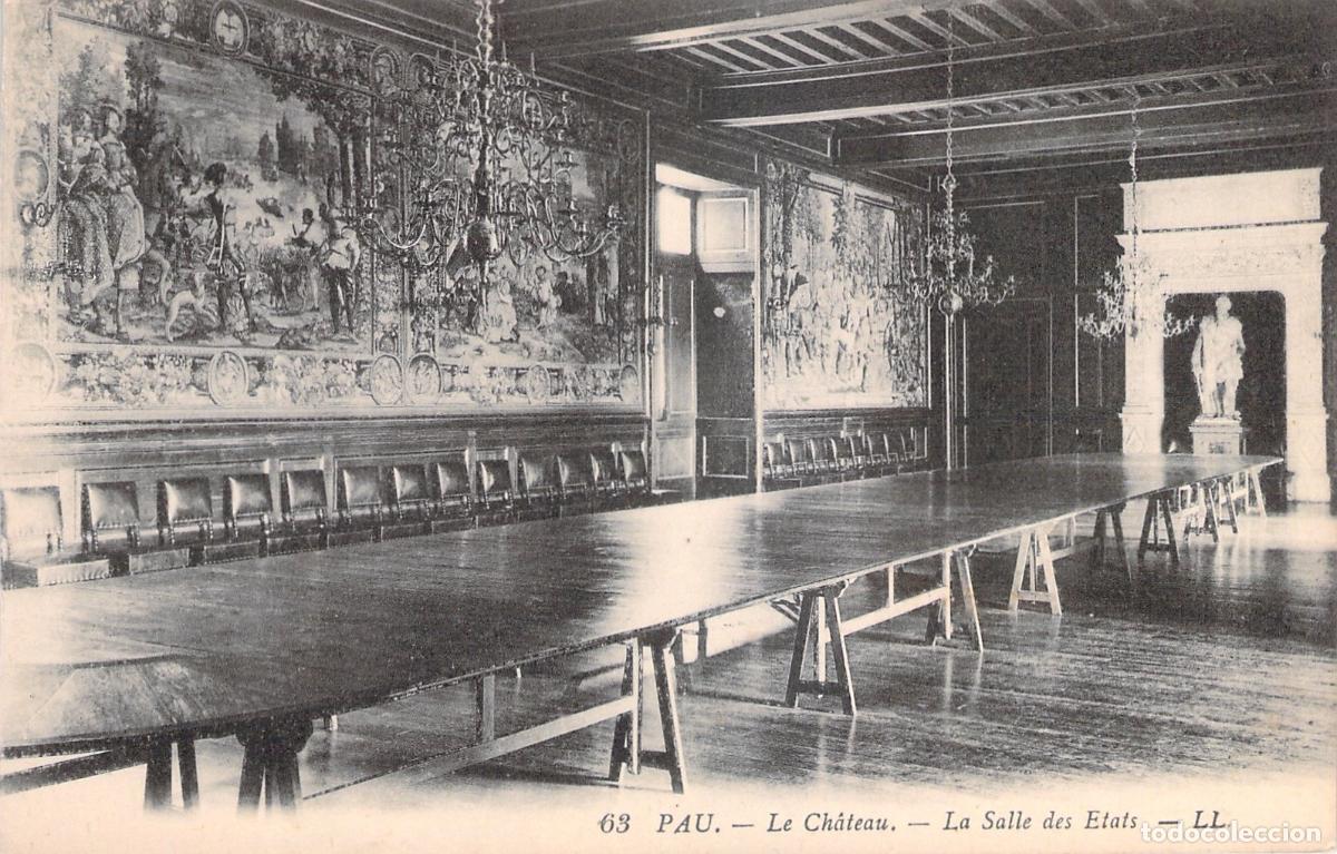 Postais: Postal del Chateau de Pau: La Salle des Etats