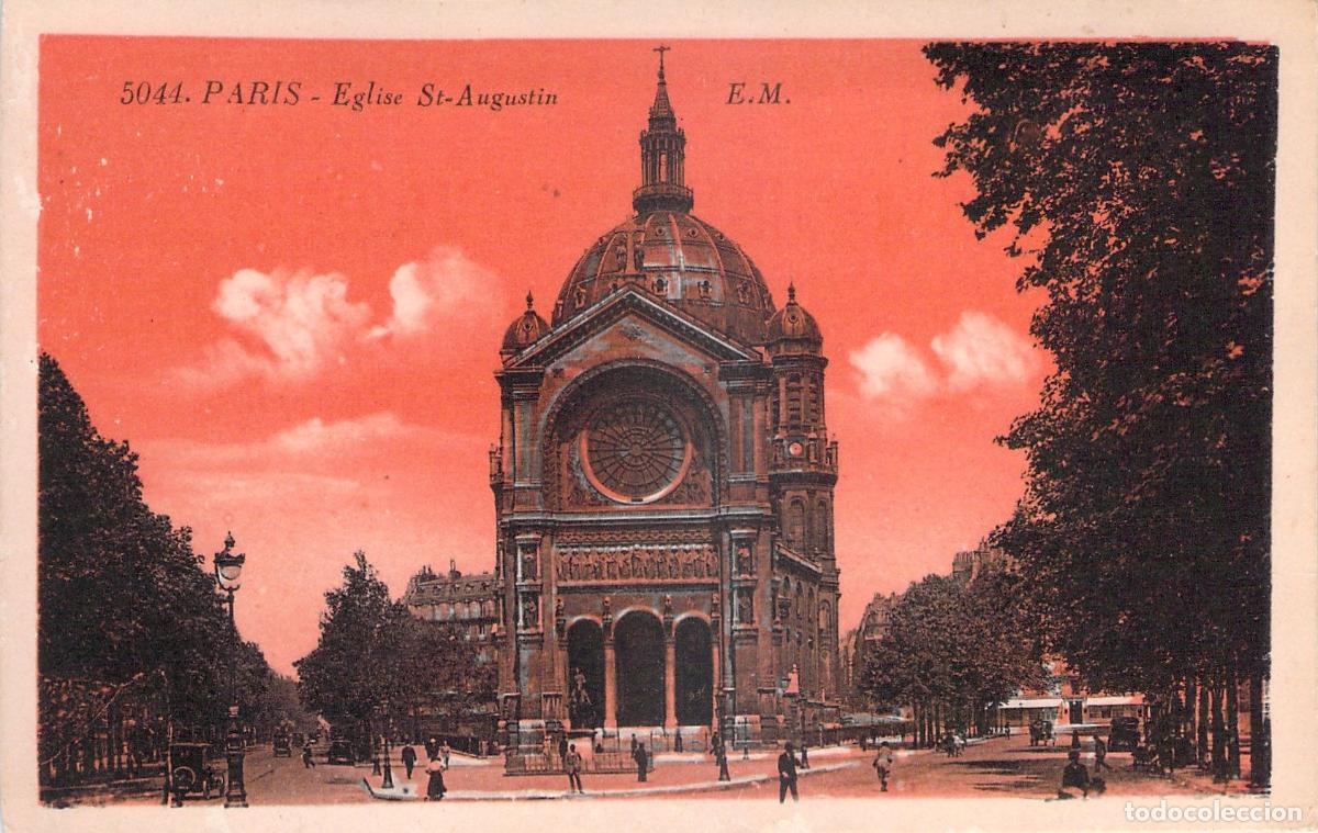 Postcards: Postal de la Iglesia Saint-Augustin en Paris