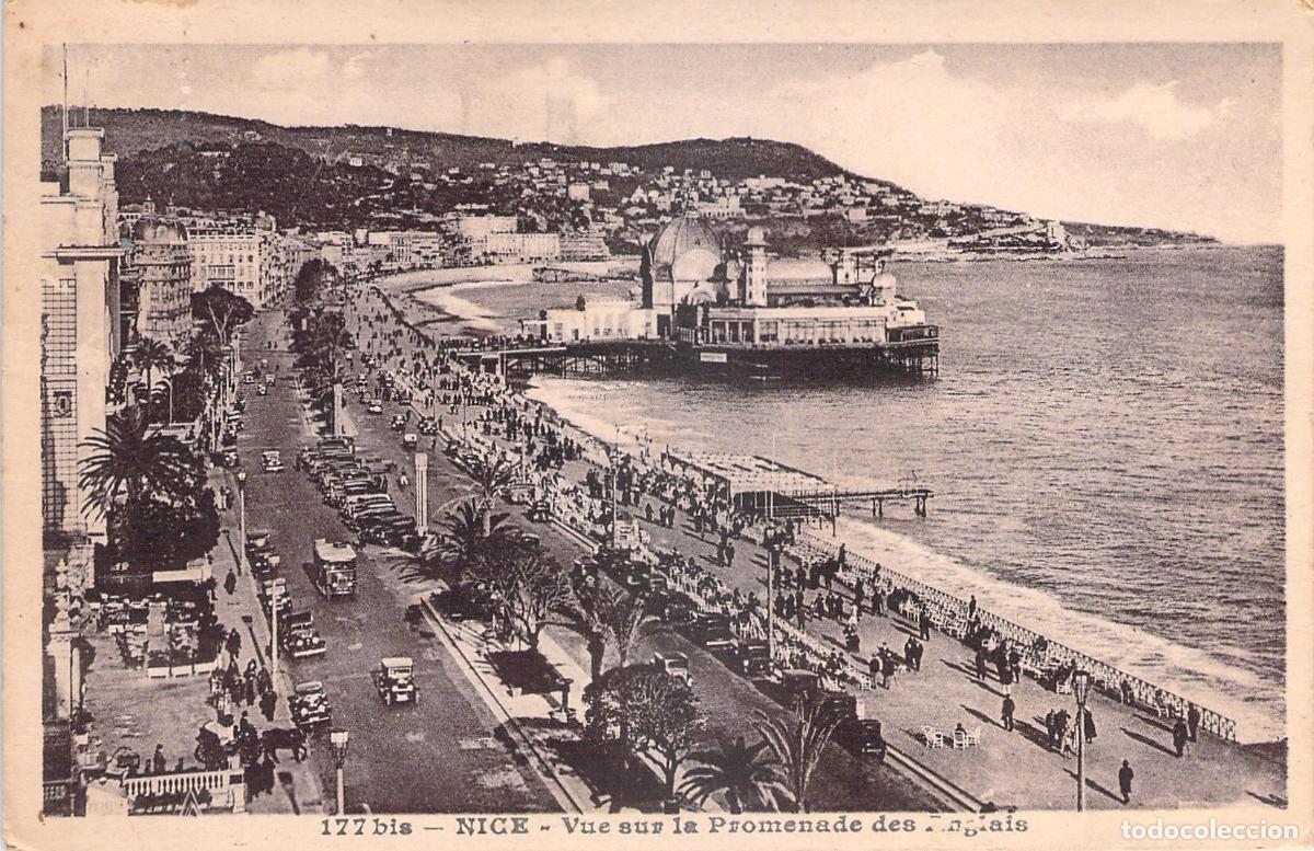 Postais: Postal de Niza, Promenade des Anglais, Francia