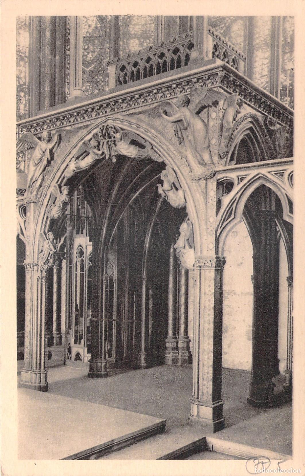 Postais: Postal de la Sainte-Chapelle, Interior del Relicario en Par&iacute;s
