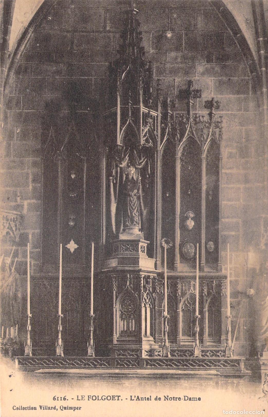 Cartoline: Postal de Le Folgo&euml;t, Altar de Notre-Dame